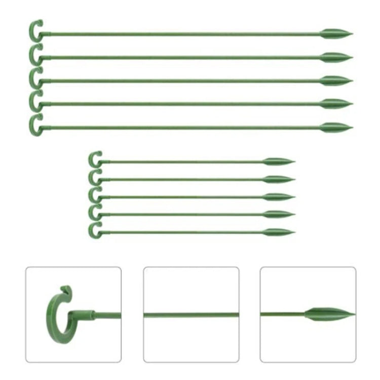 10pcs pianta in vaso a forma di fiore asta di supporto fisso telaio di protezione fogliare anti-alloggiamento, 17cm, 27cm, 37cm, 48cm, 58cm