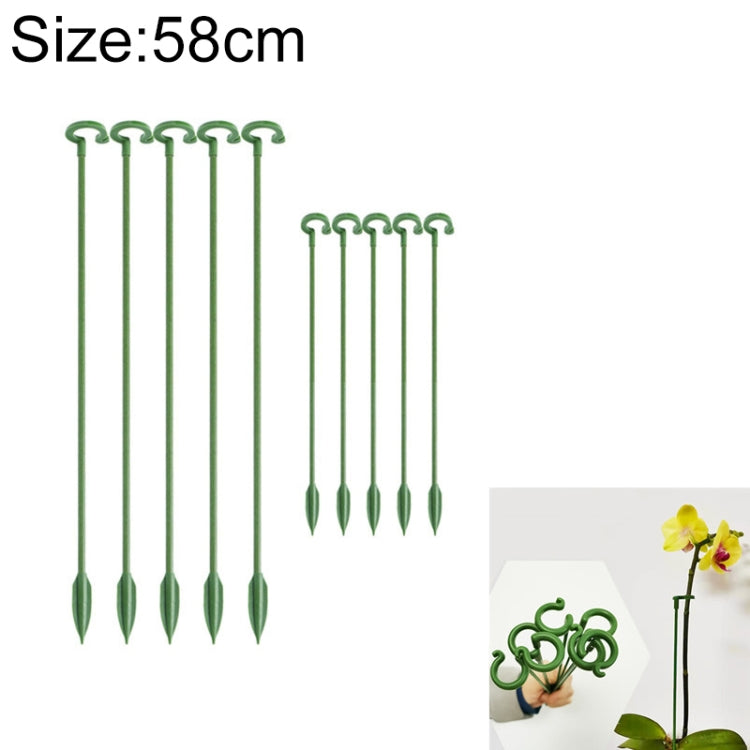 10pcs pianta in vaso a forma di fiore asta di supporto fisso telaio di protezione fogliare anti-alloggiamento, 17cm, 27cm, 37cm, 48cm, 58cm