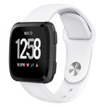 Per Fitbit Versa 2 / Fitbit Versa / Fitbit Versa Lite cinturino di ricambio in silicone tinta unita, Size:L