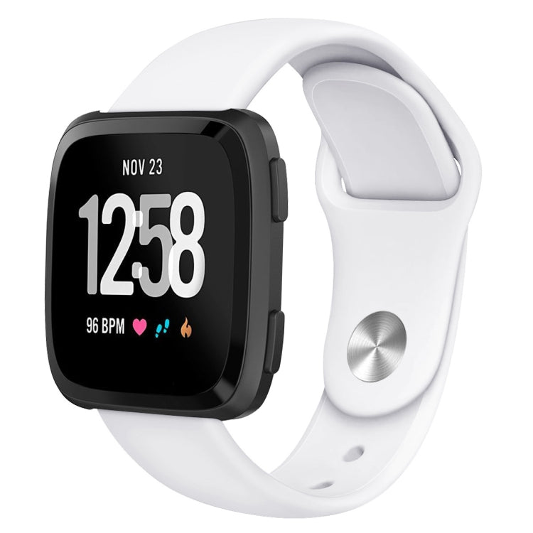 Per Fitbit Versa 2 / Fitbit Versa / Fitbit Versa Lite cinturino di ricambio in silicone tinta unita, Size:L