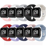 Per Fitbit Versa 2 / Fitbit Versa / Fitbit Versa Lite cinturino di ricambio in silicone tinta unita, Size:L