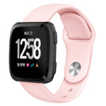 Per Fitbit Versa 2 / Fitbit Versa / Fitbit Versa Lite cinturino di ricambio in silicone tinta unita, Size:L