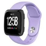 Per Fitbit Versa 2 / Fitbit Versa / Fitbit Versa Lite cinturino di ricambio in silicone tinta unita, Size:L