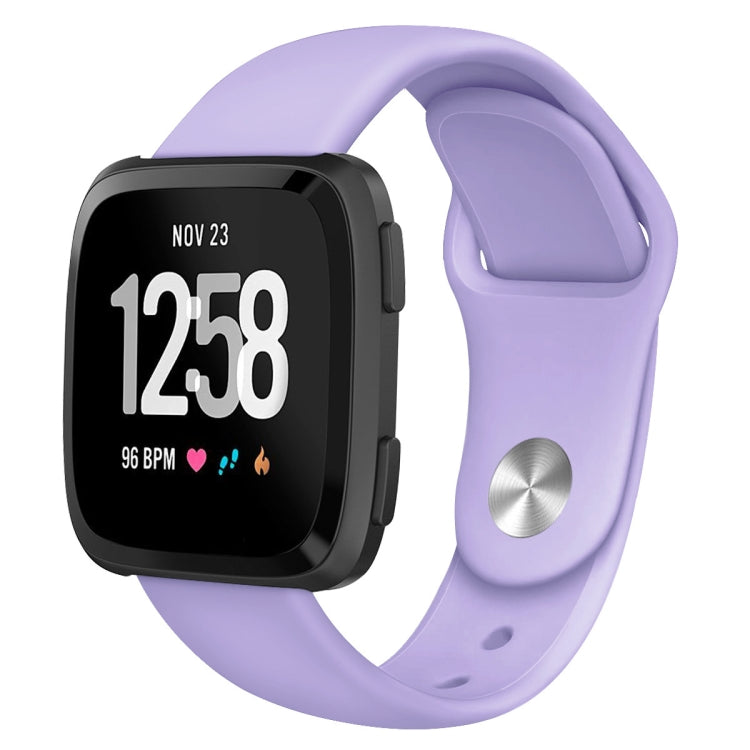Per Fitbit Versa 2 / Fitbit Versa / Fitbit Versa Lite cinturino di ricambio in silicone tinta unita, Size:L