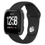 Per Fitbit Versa 2 / Fitbit Versa / Fitbit Versa Lite cinturino di ricambio in silicone tinta unita, Size:L