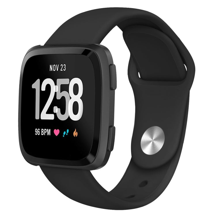 Per Fitbit Versa 2 / Fitbit Versa / Fitbit Versa Lite cinturino di ricambio in silicone tinta unita, Size:L