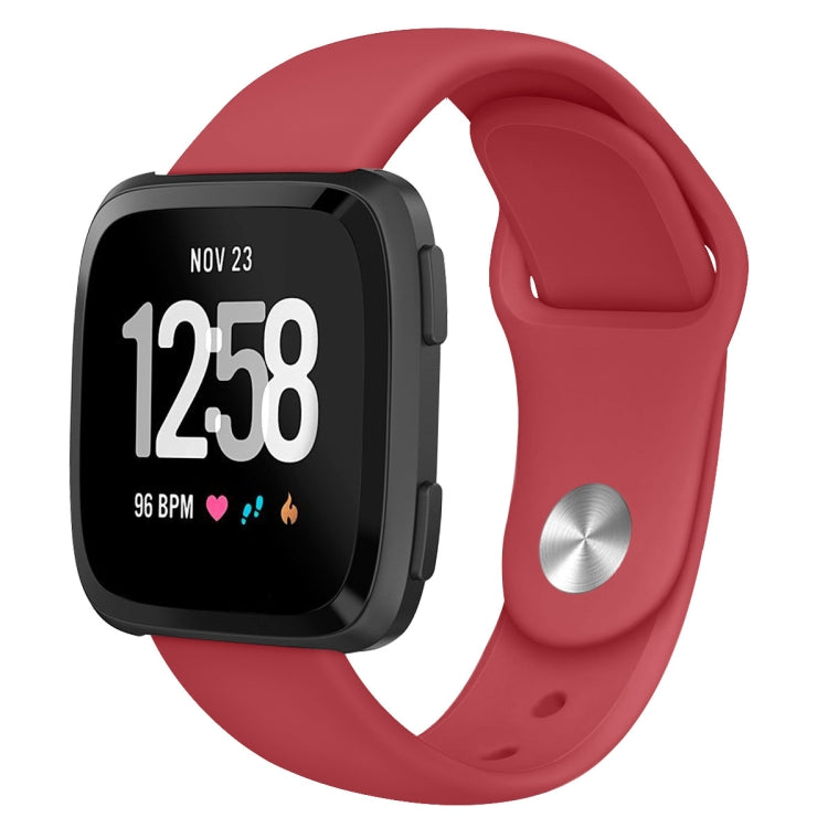 Per Fitbit Versa 2 / Fitbit Versa / Fitbit Versa Lite cinturino di ricambio in silicone tinta unita, Size:L