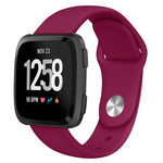 Per Fitbit Versa 2 / Fitbit Versa / Fitbit Versa Lite cinturino di ricambio in silicone tinta unita, Size:L