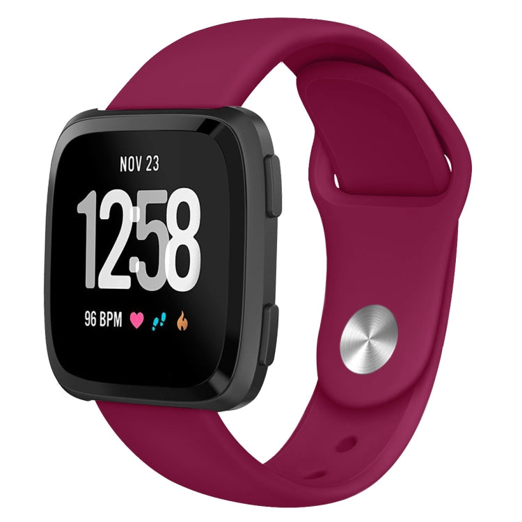 Per Fitbit Versa 2 / Fitbit Versa / Fitbit Versa Lite cinturino di ricambio in silicone tinta unita, Size:L