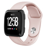Per Fitbit Versa 2 / Fitbit Versa / Fitbit Versa Lite cinturino di ricambio in silicone tinta unita, Size:L