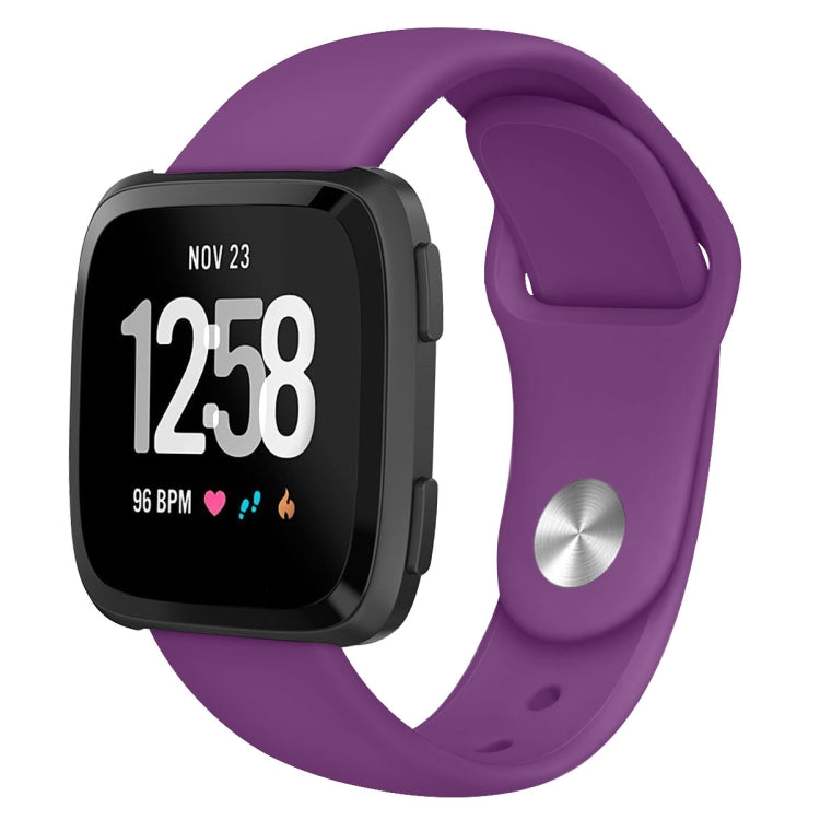 Per Fitbit Versa 2 / Fitbit Versa / Fitbit Versa Lite cinturino di ricambio in silicone tinta unita, Size:L