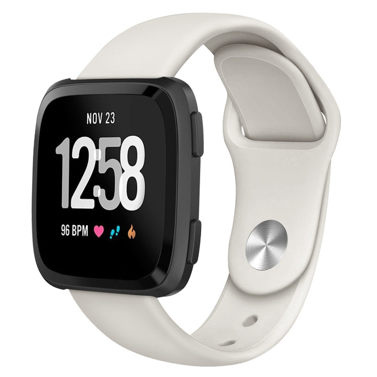 Per Fitbit Versa 2 / Fitbit Versa / Fitbit Versa Lite cinturino di ricambio in silicone tinta unita, Size:L