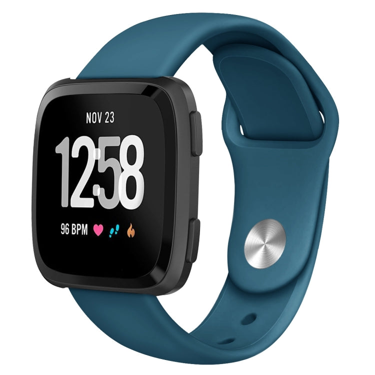 Per Fitbit Versa 2 / Fitbit Versa / Fitbit Versa Lite cinturino di ricambio in silicone tinta unita, Size:L