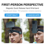 Staffa di visualizzazione POV magnetica per action cam STARTRC, Quick Release Headband, Quick Release Wristband, 2 in 1 Quick Release Headband Wristband