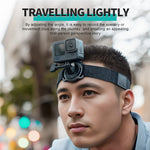 Staffa di visualizzazione POV magnetica per action cam STARTRC, Quick Release Headband, Quick Release Wristband, 2 in 1 Quick Release Headband Wristband