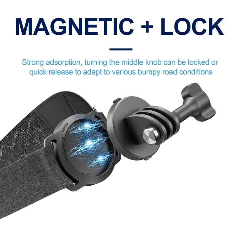 Staffa di visualizzazione POV magnetica per action cam STARTRC, Quick Release Headband, Quick Release Wristband, 2 in 1 Quick Release Headband Wristband