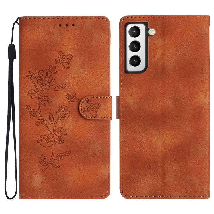 Custodia portafoglio in pelle con farfalla per Samsung Galaxy S22