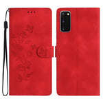 Custodia portafoglio in pelle con farfalla per Samsung Galaxy A21