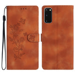 Custodia portafoglio in pelle con farfalla per Samsung Galaxy A21