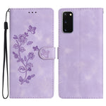 Custodia portafoglio in pelle con farfalla per Samsung Galaxy A21