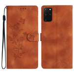 Custodia portafoglio in pelle con farfalla per Samsung Galaxy A21
