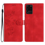 Custodia portafoglio in pelle con farfalla per Samsung Galaxy A21