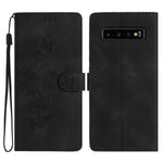 Custodia portafoglio in pelle con motivo farfalla per Galaxy S10+