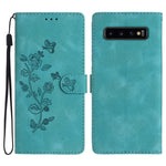 Custodia portafoglio in pelle con motivo farfalla per Galaxy S10+