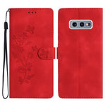 Custodia portafoglio in pelle con farfalla per Samsung Galaxy