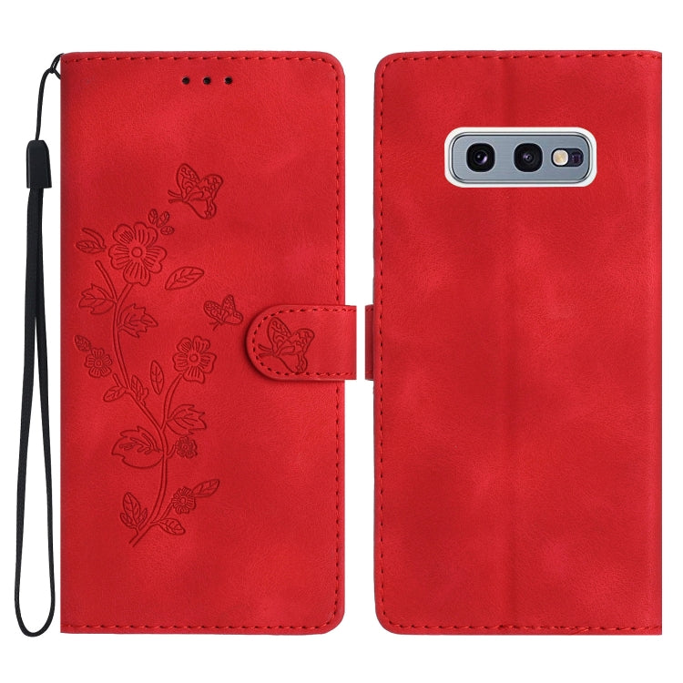 Custodia portafoglio in pelle con farfalla per Samsung Galaxy