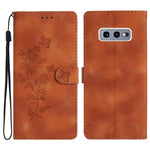 Custodia portafoglio in pelle con farfalla per Samsung Galaxy