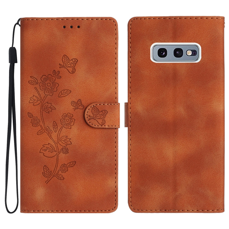 Custodia portafoglio in pelle con farfalla per Samsung Galaxy