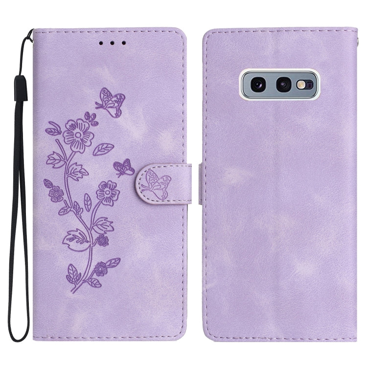 Custodia portafoglio in pelle con farfalla per Samsung Galaxy