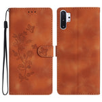 Custodia portafoglio in pelle con farfalla per Galaxy Note10+