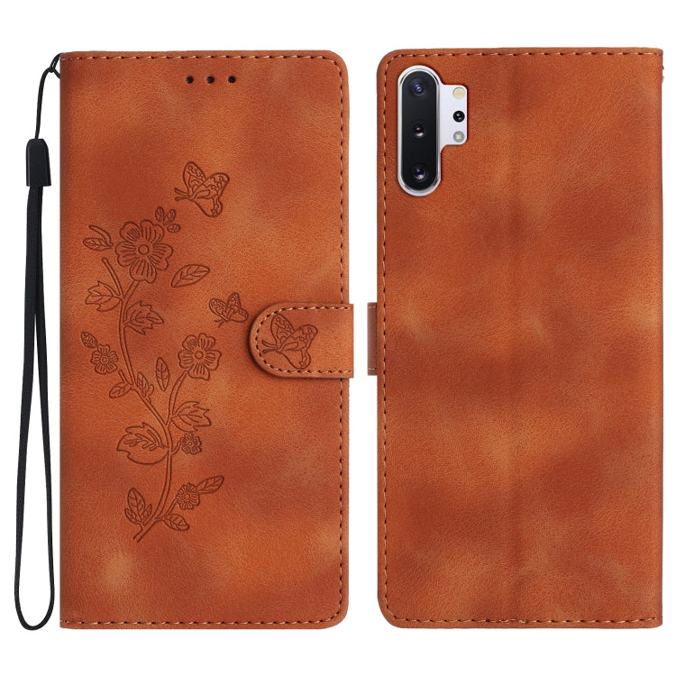 Custodia portafoglio in pelle con farfalla per Galaxy Note10+