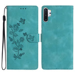 Custodia portafoglio in pelle con farfalla per Galaxy Note10+