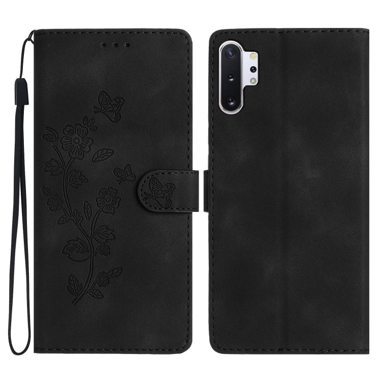 Custodia portafoglio in pelle con farfalla per Galaxy Note10+