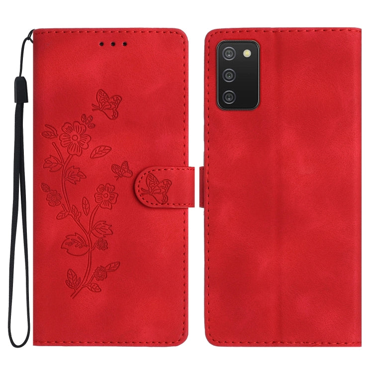 Custodia portafoglio in pelle con motivo farfalla per Galaxy S21