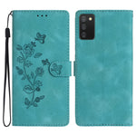 Custodia portafoglio in pelle con motivo farfalla per Galaxy S21