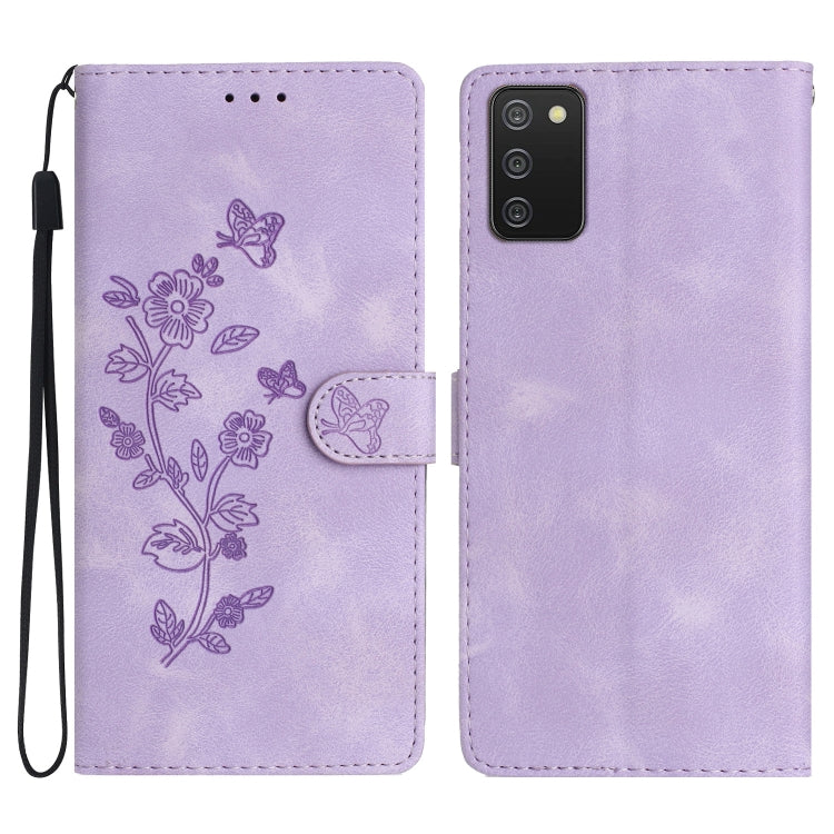 Custodia portafoglio in pelle con motivo farfalla per Galaxy S21