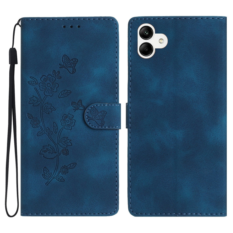 Custodia portafoglio in pelle con farfalla per Samsung