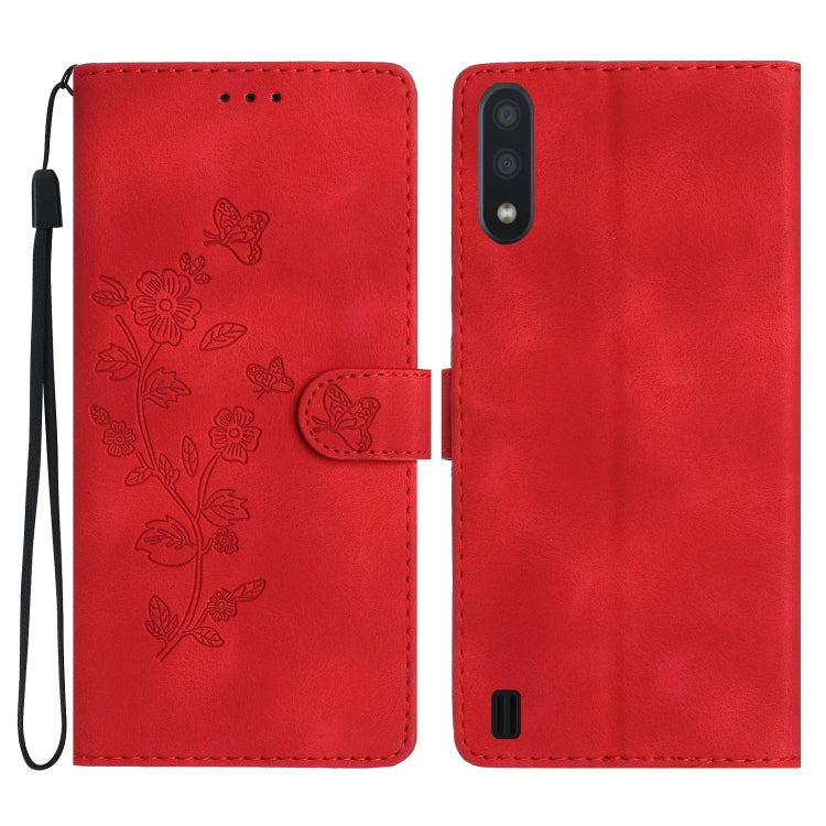 Custodia portafoglio in pelle con farfalla per Samsung Galaxy
