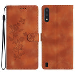 Custodia portafoglio in pelle con farfalla per Samsung Galaxy