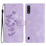 Custodia portafoglio in pelle con farfalla per Samsung Galaxy