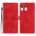 Custodia portafoglio in pelle con farfalla per Samsung Galaxy