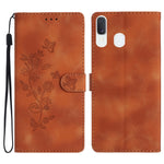 Custodia portafoglio in pelle con farfalla per Samsung Galaxy