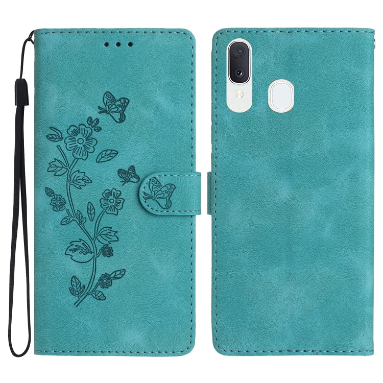 Custodia portafoglio in pelle con farfalla per Samsung Galaxy