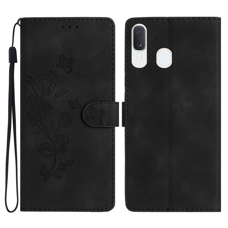 Custodia portafoglio in pelle con farfalla per Samsung Galaxy