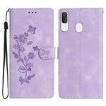 Custodia portafoglio in pelle con farfalla per Galaxy Note10+
