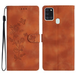 Custodia portafoglio in pelle con farfalla per Samsung Galaxy A21